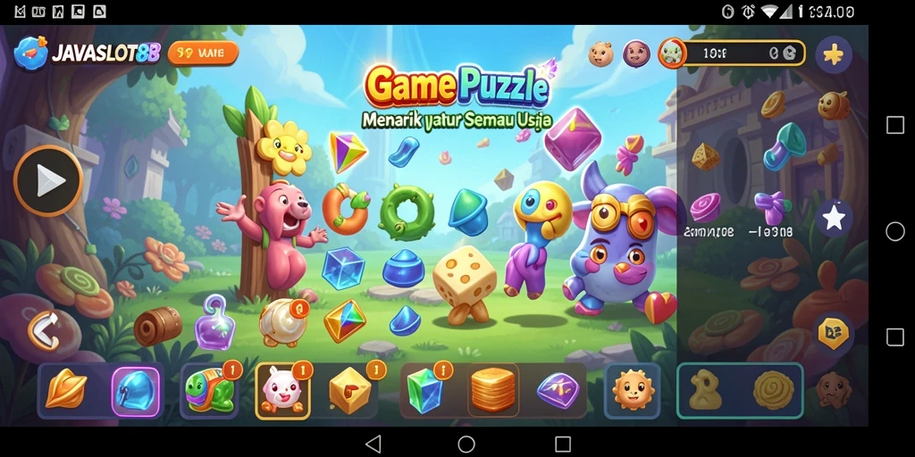 Screenshot gameplay JAVASLOT88 menampilkan keseruan dalam menyelesaikan teka-teki.