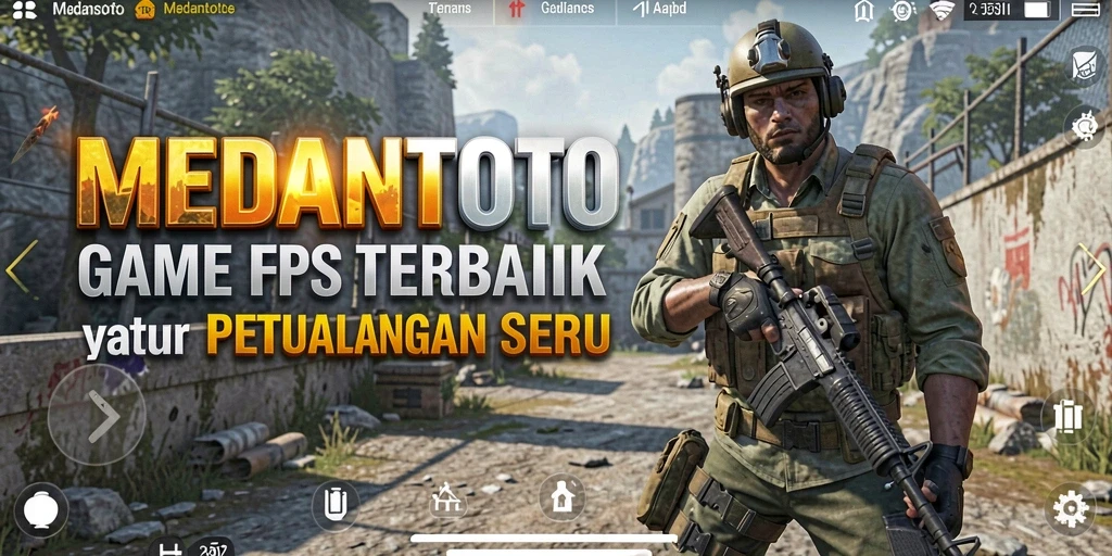 Screenshot gameplay seru dari MEDANTOTO yang menunjukkan aksi FPS intens.